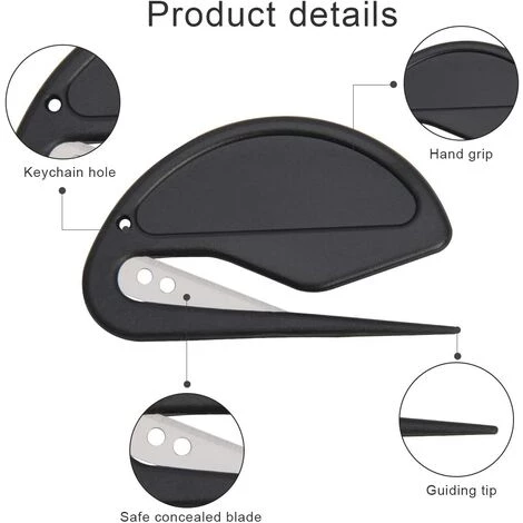 ILOVEMILAN 12er Set Brieföffner Für Herren 4 Farben Mit Rasierklinge Für Briefumschläge, Päckchen, Papierschneider, Briefschneider 3 ILOVEMILAN 12er Set Brieföffner Für Herren 4 Farben Mit Rasierklinge Für Briefumschläge, Päckchen, Papierschneider, Briefschneider – Bild 3