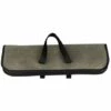 ASUPERMALL Messertasche (4 Steckplatze), Canvas Kochmesser-Rolltasche Mit Haltbaren Griffen, Tragbare Wasserdichte Messertasche Messertasche - Modell: Armeegrun