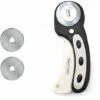 TRIOMPHE Schwarz Rotary Cutter Kit 45MM Cutter Patchwork Rundmesser Rundmesser Rollmesser Stoffmesser Ledermesser Nähen Stoff Leder Nähen