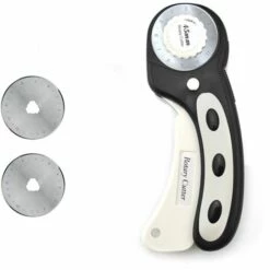 TRIOMPHE Schwarz Rotary Cutter Kit 45MM Cutter Patchwork Rundmesser Rundmesser Rollmesser Stoffmesser Ledermesser Nähen Stoff Leder Nähen
