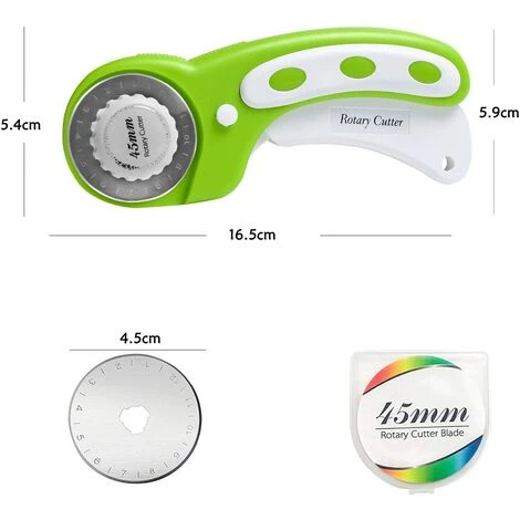 TRIOMPHE Rosa 45MM Rotary Cutter Kit Cutter Patchwork Rundmesser Rundmesser Rollenmesser Stoffmesser Ledermesser Nähen Stoff Leder Nähen 2 TRIOMPHE Rosa 45MM Rotary Cutter Kit Cutter Patchwork Rundmesser Rundmesser Rollenmesser Stoffmesser Ledermesser Nähen Stoff Leder Nähen – Bild 2