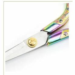 TRIOMPHE Vintage Blumenmuster Nähte Klassische Stickerei Geschmiedete Edelstahl Schneiderschere (Titanfarbe) -Angebote Schneidwerkzeug Store 41671212 3