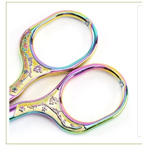 TRIOMPHE Vintage Blumenmuster Nähte Klassische Stickerei Geschmiedete Edelstahl Schneiderschere (Silber) 5 TRIOMPHE Vintage Blumenmuster Nähte Klassische Stickerei Geschmiedete Edelstahl Schneiderschere (Silber) – Bild 5