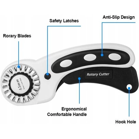 TRIOMPHE Das Austauschbare Rotationsmesser-Set Ist Ideal Zum Nähen, Stoffschneiden, Papierschneiden, Lederschneiden Usw. Sehr Gut Geeignet Für Handwerker, Maßanfertigungen Etc. 3 TRIOMPHE Das Austauschbare Rotationsmesser-Set Ist Ideal Zum Nähen, Stoffschneiden, Papierschneiden, Lederschneiden Usw. Sehr Gut Geeignet Für Handwerker, Maßanfertigungen Etc. – Bild 3