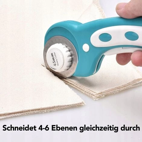 TRIOMPHE Das Wechselblatt-Rotationsmesser-Kit Ist Ideal Zum Nähen, Stoffschneiden, Papierschneiden, Lederschneiden Usw. Sehr Gut Geeignet Für Handwerker, Maßanfertigungen Etc. Grün 5 TRIOMPHE Das Wechselblatt-Rotationsmesser-Kit Ist Ideal Zum Nähen, Stoffschneiden, Papierschneiden, Lederschneiden Usw. Sehr Gut Geeignet Für Handwerker, Maßanfertigungen Etc. Grün – Bild 5