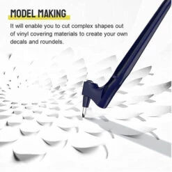 ASUPERMALL Edelstahl-Bastelmesser Prazisions-Handwerks-Schneidwerkzeuge 360-Grad-rotierende Klinge Handheld-Cutter Mit 30°-Klinge Fur Hobby-Kunsthandwerk-Scrapbook -Angebote Schneidwerkzeug Store 42512858 4