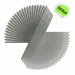 TOOLTRADERS 240 Stück Cuttermesser Abbrechklingen Teppichmesserklingen Ersatzklingen 18 Mm