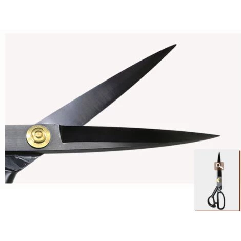 ILoveMilan Professionelle Nähschere Schneiderschere Scharfe Stoffschere Klassische Nähschere Edelstahl Lange Klinge (8 Zoll Schwarz) 2 ILoveMilan Professionelle Nähschere Schneiderschere Scharfe Stoffschere Klassische Nähschere Edelstahl Lange Klinge (8 Zoll Schwarz) – Bild 2