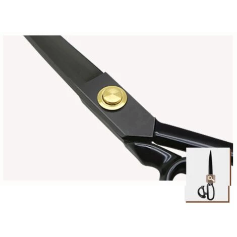 ILoveMilan Professionelle Nähschere Schneiderschere Scharfe Stoffschere Klassische Nähschere Edelstahl Lange Klinge (8 Zoll Schwarz) 3 ILoveMilan Professionelle Nähschere Schneiderschere Scharfe Stoffschere Klassische Nähschere Edelstahl Lange Klinge (8 Zoll Schwarz) – Bild 3