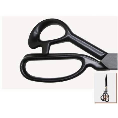 ILoveMilan Professionelle Nähschere Schneiderschere Scharfe Stoffschere Klassische Nähschere Edelstahl Lange Klinge (8 Zoll Schwarz) 4 ILoveMilan Professionelle Nähschere Schneiderschere Scharfe Stoffschere Klassische Nähschere Edelstahl Lange Klinge (8 Zoll Schwarz) – Bild 4