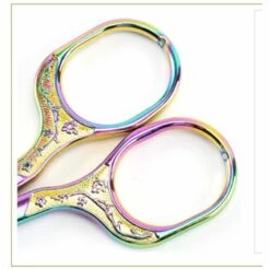 ILoveMilan Vintage Blumenmuster Nähte Klassische Stickerei Geschmiedete Edelstahl Schneiderschere (Gold) -Angebote Schneidwerkzeug Store 43353051 5