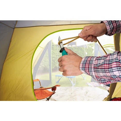 Wolfcraft Outdoormesser Mit Gezahnter Klinge Und Köcher 4 Wolfcraft Outdoormesser Mit Gezahnter Klinge Und Köcher – Bild 4