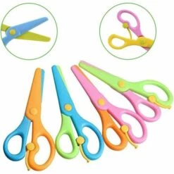 ECHOO Vorschul-Trainingsschere, 4 Stück Kinder-Sicherheitsschere Vorschul-Trainingsschere Sicherheitsschere Bastelschere -Angebote Schneidwerkzeug Store 43450199 3