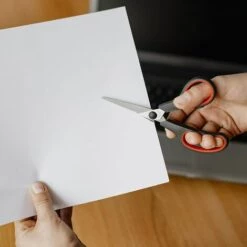 ILOVEMILAN Schere Aus Edelstahl, Scharf, Um Arbeit Zu Sparen, Nähkunstschere, 8,5 Zoll Rot Und Schwarz Bürobedarf -Angebote Schneidwerkzeug Store 43561916 4