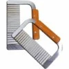ILOVEMILAN Edelstahl Pommes Frites Cutter, Holzgriff Wellenschneider 2 Stück
