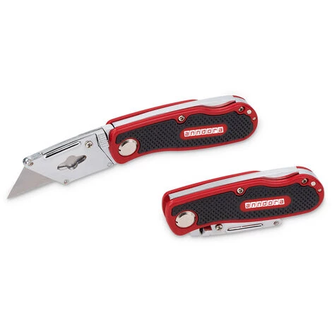 VARO Kreator Cuttermesser Klappbar Autolock Softgriff 5x Ersatzklingen 18 Mm 1 VARO Kreator Cuttermesser Klappbar Autolock Softgriff 5x Ersatzklingen 18 Mm