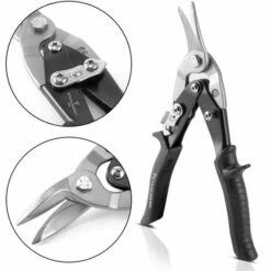 STAHLWERK Robuste Profi-Blechschere Rechtsschneidend Aus Chrom-Vanadium Stahl Für Bleche Bis 1,25 Mm Dicke