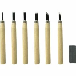 Basetech BT-2283658 Messer-Set 7-tlg. Schwarz, Holz