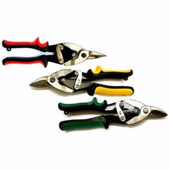 VAGO- TOOLS 3 Tlg Set Blechschere Metallschere 250mm Gerade Links Rechts Schere