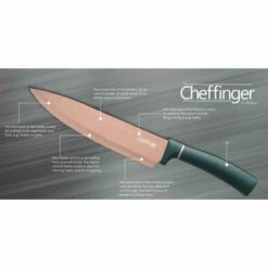 Cheffinger 6 Teile Rose Gold Grün Messerset Messer Fleischmesser Brotmesser -Angebote Schneidwerkzeug Store 47114656 4