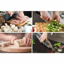 Cheffinger 6 Teile Rose Gold Grün Messerset Messer Fleischmesser Brotmesser -Angebote Schneidwerkzeug Store 47114656 5