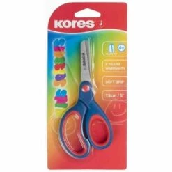 KORES SCH35130 BASTELSCHERE MIT SOFTGRIP-GRIFF, RUND, L?NGE: 130 MM