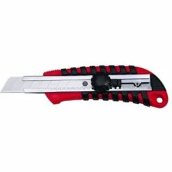 WEDO 785018 PROFI-CUTTER STANDARD (KLINGENFÜHRUNG, AUS METALL, 18 MM) ROT/SCHWARZ