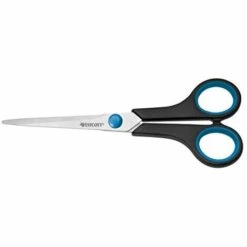 WESTCOTT E-30271 00 EASY-, SOFTGRIP SCHERE, ROSTFREIE KLINGEN, BLAU-SCHWARZER KUNSTSTOFF-GRIFF, 17,5CM 7 ZOLL, 1 STÜCK