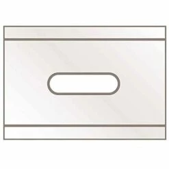 MARTOR INDUSTRIEKLINGE 192043 MIT BREITSCHLIFF 2-SEITIG (10 STÜCK), SILBER