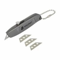 MINI-CUTTERMESSER 84 MM MIT SCHLÜSSELANHÄNGER TOOLCRAFT 1595612 1 ST.
