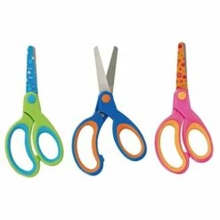 HERLITZ 10897163 DESIGN BASTELSCHERE FÜR LINKSHÄNDER, RUND, FARBIG SORTIERT (KEINE FARBAUSWAHL MÖGLICH!), 1 STÜCK