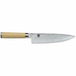 KAI EUROPE GMBH Kai Kochmesser Shun Classic White, Küchenmesser, Pakkaholzgriff, Damaszenerstahl, Klingenlänge 20 Cm, DM-0706W