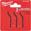 .MILWAUKEE. Milwaukee 3 Stück Für Stift-Entgrater Entgraterklingen