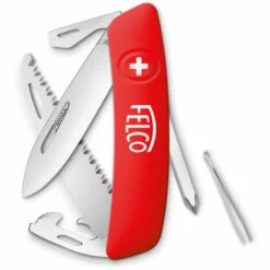FELCO Schweizer Taschenmesser Nr.506 10 Funktionen Klinge 75 Mm Soft-Touch Griff