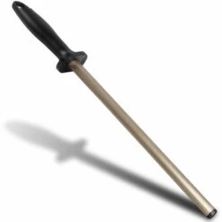 ECENCE Wetzstahl Messer-schleifer Diamant Wetzstab Messerschärfer Schleifstab Oval 25cm