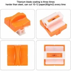 LANGRAY 8-teilige Ersatzschneidklingen Mit Sicherung Für A4-Brieföffner, Orange -Angebote Schneidwerkzeug Store 52036895 3