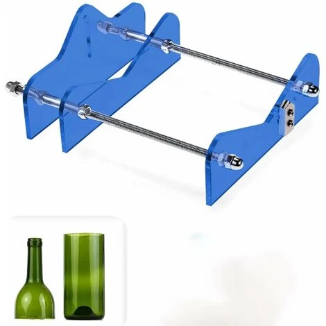 Professionelles Glasflaschen-Langray-Schneidwerkzeug, Wein, Bier, Glasflaschenschneider Für Verschiedene Größen Und Formen, Acryl- Und Metallmaterial (blau) 1 Professionelles Glasflaschen-Langray-Schneidwerkzeug, Wein, Bier, Glasflaschenschneider Für Verschiedene Größen Und Formen, Acryl- Und Metallmaterial (blau)