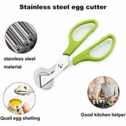 LANGRAY 2-teilige Wachtelschere, Eierschalen-Schneideschere, Edelstahl-Wachtel-Eierschalenschere Zum Schneiden Von Eiern, Wachteleiern Und Anderen Eiern -Angebote Schneidwerkzeug Store 52042422 5