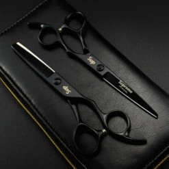 THSINDE 6,0 Zoll 440c Professionelle Friseurschere – Salon-Haarmischung/Effilierschere/Schere -Angebote Schneidwerkzeug Store 52932817 3