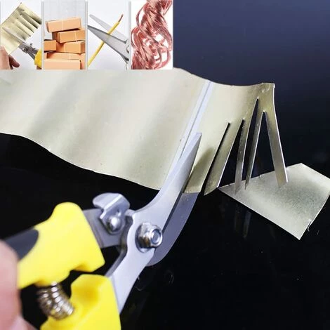 TINOR Blechschere Metallschere Ideal Für Werkzeuge Zum Reparieren Und Schneiden Von Metalldraht,Gerader Mund Und Gebogener Mund 210MM 2 Stück 3 TINOR Blechschere Metallschere Ideal Für Werkzeuge Zum Reparieren Und Schneiden Von Metalldraht,Gerader Mund Und Gebogener Mund 210MM 2 Stück – Bild 3