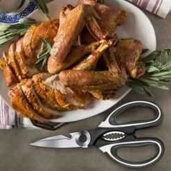 ECHOO Multifunktions-Küchenschere, Hühnerknochenschere, Multifunktions-Edelstahlschere Zum Schneiden Von Gemüse, Schneiden Von Hühnerbauch, Kneifen Von Nüssen, Flaschenöffner -Angebote Schneidwerkzeug Store 53099348 3