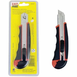 EASYWORK EASY WORK EW Abbrechmesser, 18mm, ABS-Plastik, Mit Klingennachschub