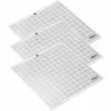LIFCAUSAL Schneidematte Maschine Spezialpad 12 Zoll Messgitter Ersatz Durchscheinendes PP-Material Klebematte Mit Durchsichtiger Folienabdeckung Für Silhouette Cameo Plottermaschine 3PCS