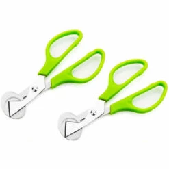 GDRHVFD 2 Stück Wachteleierschere, Wachteleierschere Aus Edelstahl, Kleine Eierschere, Wachteleiöffnerschere, Eierschalenöffner Aus Edelstahl Für Zuhause, Küche, Restaurant (Grün) -Angebote Schneidwerkzeug Store 53810748 3