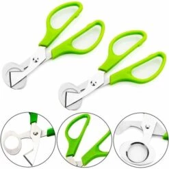 GDRHVFD 2 Stück Wachteleierschere, Wachteleierschere Aus Edelstahl, Kleine Eierschere, Wachteleiöffnerschere, Eierschalenöffner Aus Edelstahl Für Zuhause, Küche, Restaurant (Grün) -Angebote Schneidwerkzeug Store 53810748 5