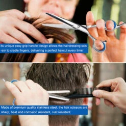 INSMA 5-teiliges Professionelles Haarschneidescheren-Effilierscheren-Friseurscheren-Set Salon 8 INSMA 5-teiliges Professionelles Haarschneidescheren-Effilierscheren-Friseurscheren-Set Salon -Angebote Schneidwerkzeug Store 53918577 4