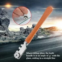 Betterlife 30 Mm Professional Roller Glasschneider Sechsrad Metallrad Handwerk Schneidwerkzeug Kit Mit Holzgriff (1 Stück) -Angebote Schneidwerkzeug Store 54098108 3