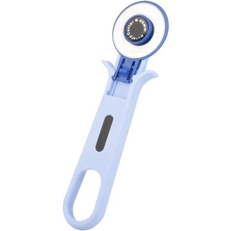 OCXIN Blauer Rollschneider, 45 Mm, Nähzubehör, Roller, Rund, Zum Basteln, Für Leder, Für Stoff-Nadelarbeiten (45 Mm) 1 OCXIN Blauer Rollschneider, 45 Mm, Nähzubehör, Roller, Rund, Zum Basteln, Für Leder, Für Stoff-Nadelarbeiten (45 Mm)