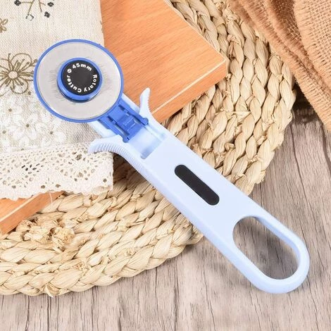 OCXIN Blauer Rollschneider, 45 Mm, Nähzubehör, Roller, Rund, Zum Basteln, Für Leder, Für Stoff-Nadelarbeiten (45 Mm) 4 OCXIN Blauer Rollschneider, 45 Mm, Nähzubehör, Roller, Rund, Zum Basteln, Für Leder, Für Stoff-Nadelarbeiten (45 Mm) – Bild 4