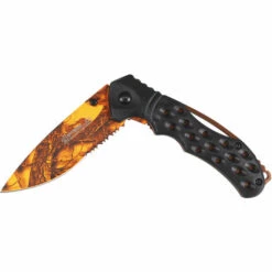 IFIELD Basic EL29033, Mango ABS Schwarz, 10 Cm Orangefarbenes Blatt Mit 3D-Sägedruck, Mit Gürtelclip. -Angebote Schneidwerkzeug Store 54460513 4